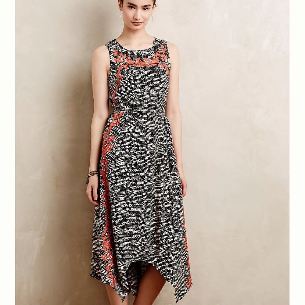 Anthropologie Embroidered Isolde Maxi Dress size small